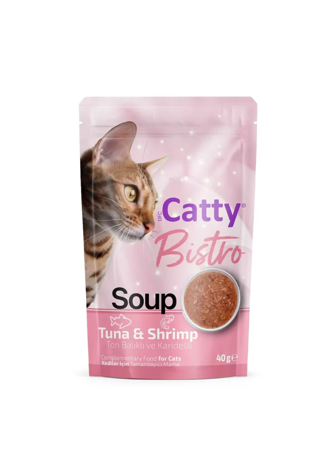 Catty Bistro Ton Balıklı ve Karidesli Kedi Çorbası