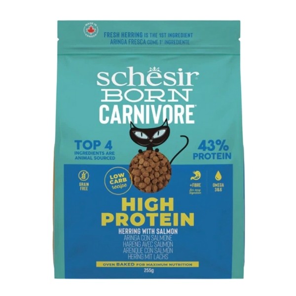Schesir Born Carnivore Somonlu ve Ringa Balıklı Yetişkin Kedi Maması