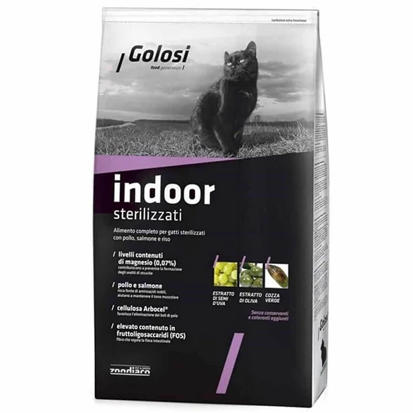 Golosi İndoor Somonlu Pirinçli Kısırlaştırılmış Kedi Maması - 1.5 Kg