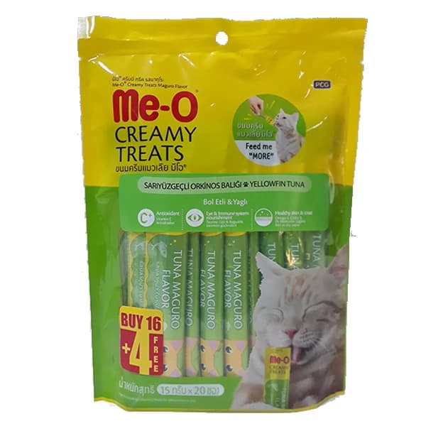 Meo Creamy Sarıyüzgeçli Orkinos Balıklı Kedi Ödül Maması