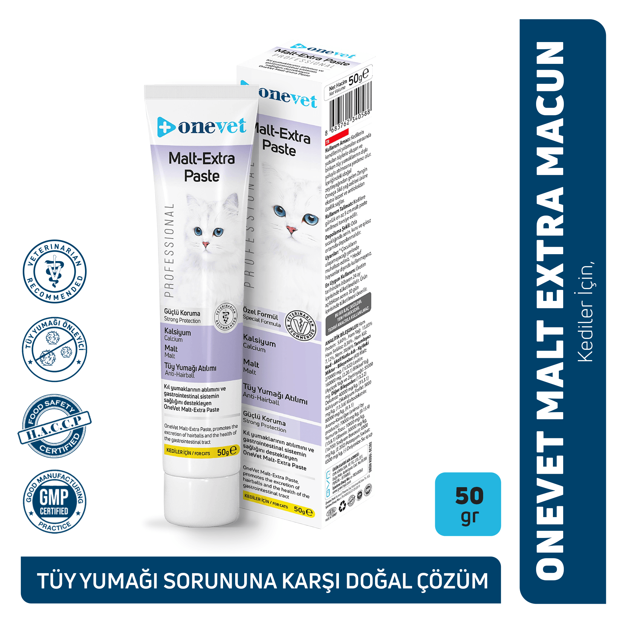 OneVet Malt Extra Paste Tüy Yumağı Önleyici Kedi Maltı