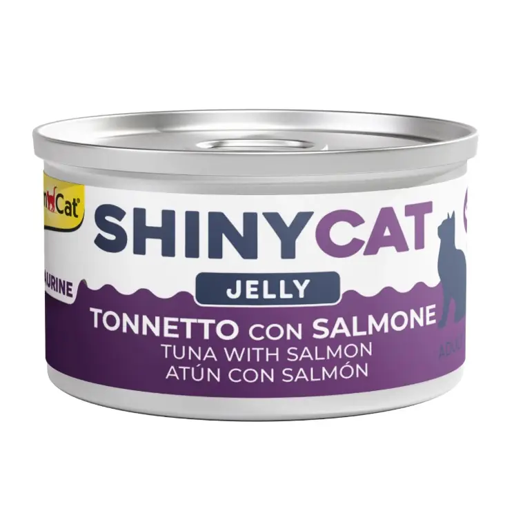 Gimcat Shinycat Sos İçinde Jelly Somonlu ve Ton Balıklı Kedi Konserve Maması