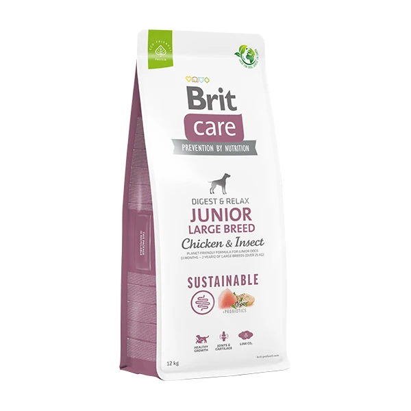 Brit Care Sustainable Tavuklu ve Böcek Proteinli Büyük Irk Yavru Köpek Maması