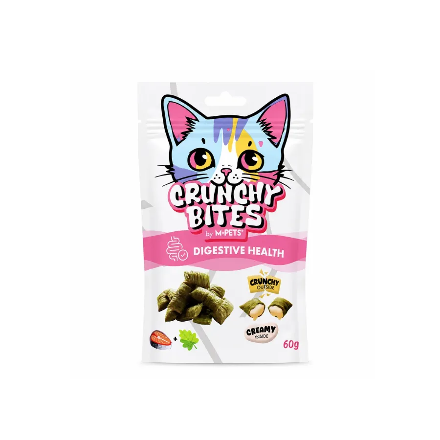 M-Pets Crunchy Bites Dıgestıve Health Sindirim Destekleyici Kedi Ödülü 60 Gr 60g