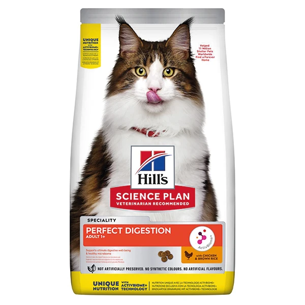 Hills Adult Perfect Digestion Tavuklu Sindirim Destekleyici Yetişkin Kedi Maması - 1.5 Kg