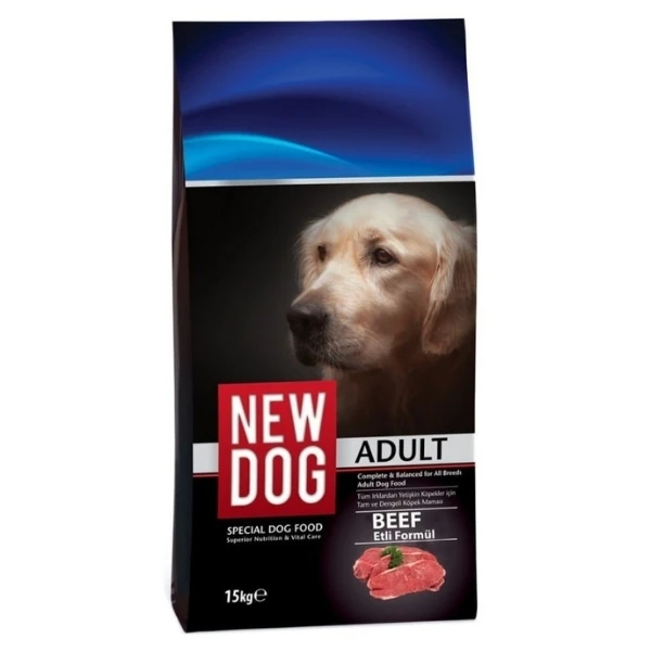 New Dog Biftekli Yetişkin Köpek Maması - 15 Kg