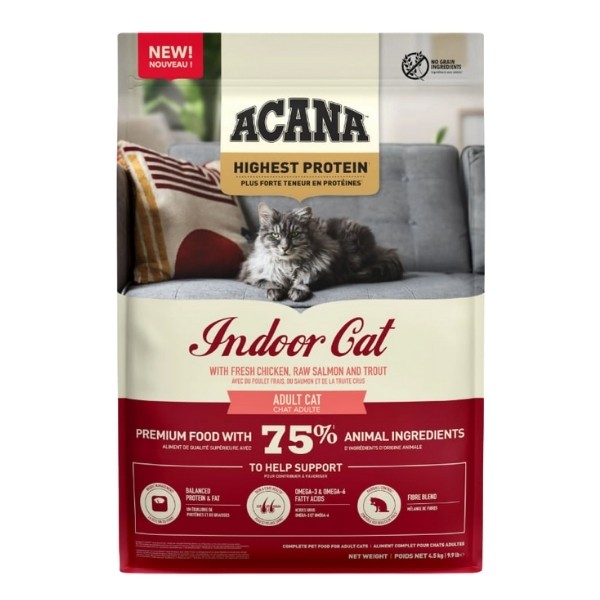 Acana Indoor Yüksek Proteinli Tavuklu ve Balıklı Kısırlaştırılmış Kedi Maması
