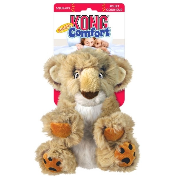 Kong Comfort Kiddos Aslan Şeklinde PeluşKöpek Oyuncağı