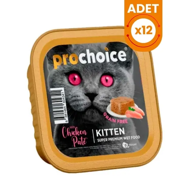 Pro Choice Kitten Pate Tavuklu Yavru Konserve Kedi Maması