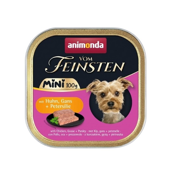 Animonda Vom Feinsten Tavuk ve Kaz Etli Mini Irk Yetişkin Köpek Konservesi