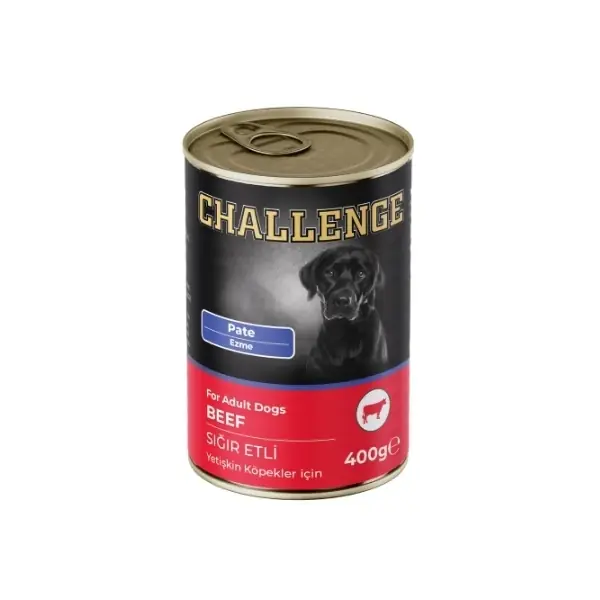 Challenge Pate Sığır Etli Yetişkin Konserve Köpek Maması