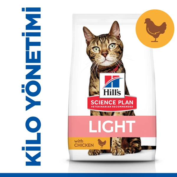 Hills Light Tavuklu Yetişkin Diyet Kedi Maması - 1.5 Kg