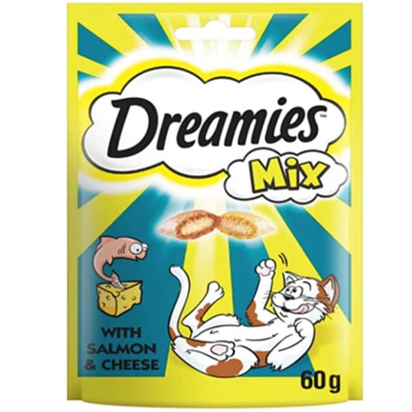 Dreamies Somon ve Peynirli Mix Kedi Ödül Maması