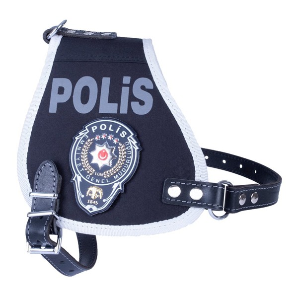 Doggie Görevli Köpek Polis Armalı Üniforma Köpek Göğüs Tasması