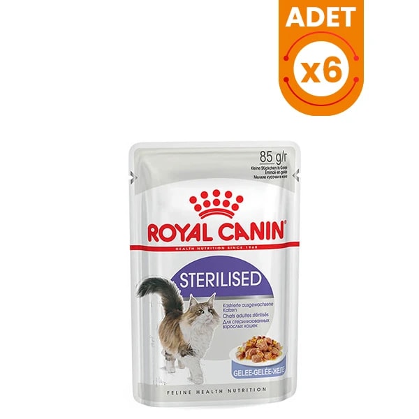 Royal Canin Sterilised Jelly Pouch Kısırlaştırılmış Kedi Maması - 6 Adet 85 Gr