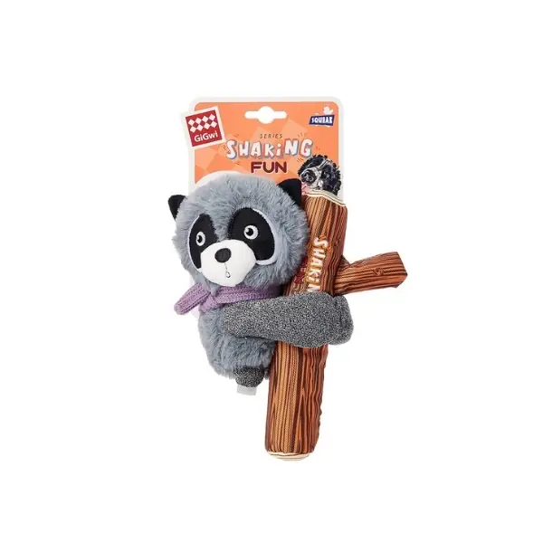 Gigwi Shaking Sesli Rakun Peluş Köpek Oyuncağı