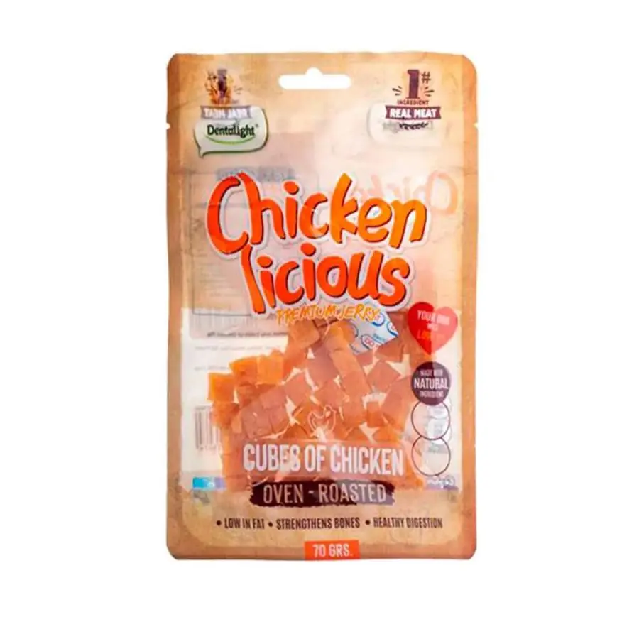 Dentalight Chicken Cube Tavuk Etli Köpek Ödül Küpleri