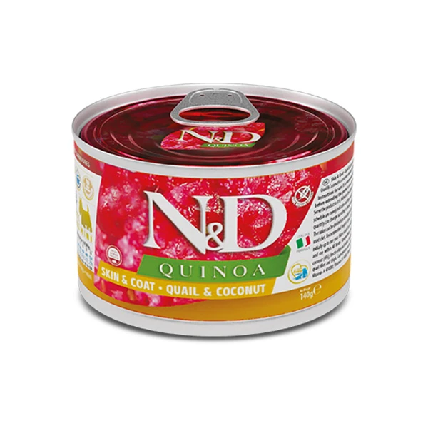 N&D Quinoa Bıldırcın ve Hindistan Cevizli Mini Irk Konserve Yaş Köpek Maması - 1 Adet 140 Gr