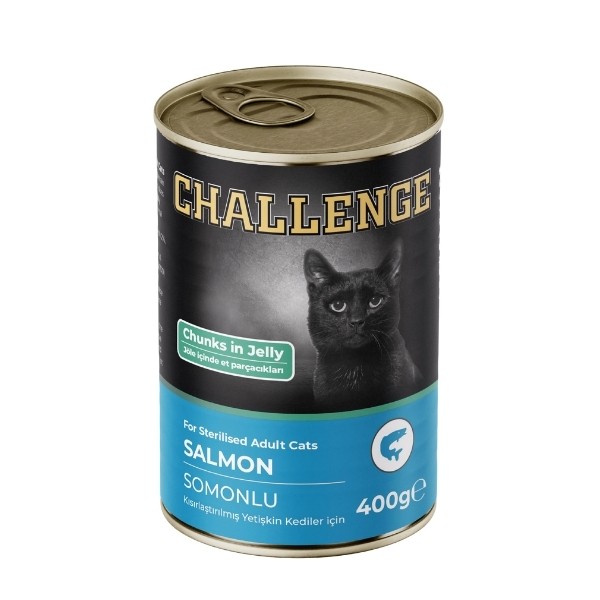 Challenge Somonlu Kısırlaştırılmış Konserve Kedi Maması