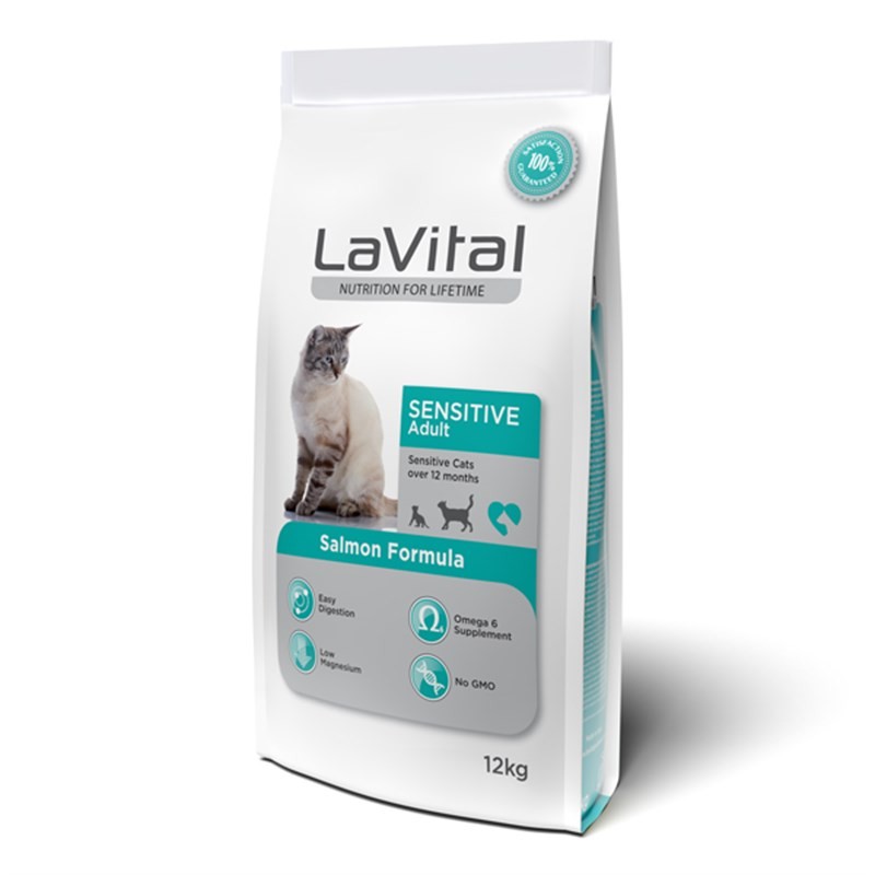 Lavital Sensitive Somonlu Yetişkin Kedi Maması