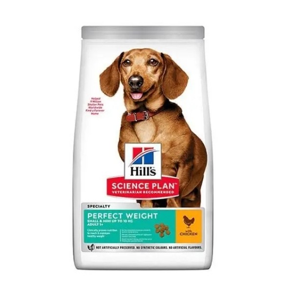 Hills Adult Perfect Weight Mini Tavuklu Küçük Irk Yetişkin Köpek Maması