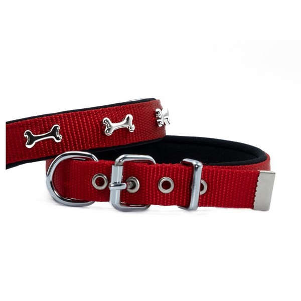 Doggie Comfort Dokuma Kemikli Köpek Boyun Tasması