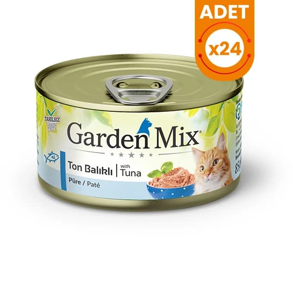 Garden Mix Ton Balıklı Tahılsız Kıyılmış Konserve Kedi Maması