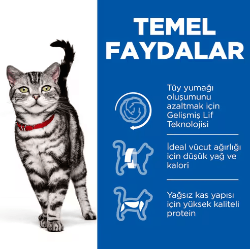 Hills Hairball İndoor Tavuklu Tüy Yumağı Önleyici Yetişkin Kedi Maması