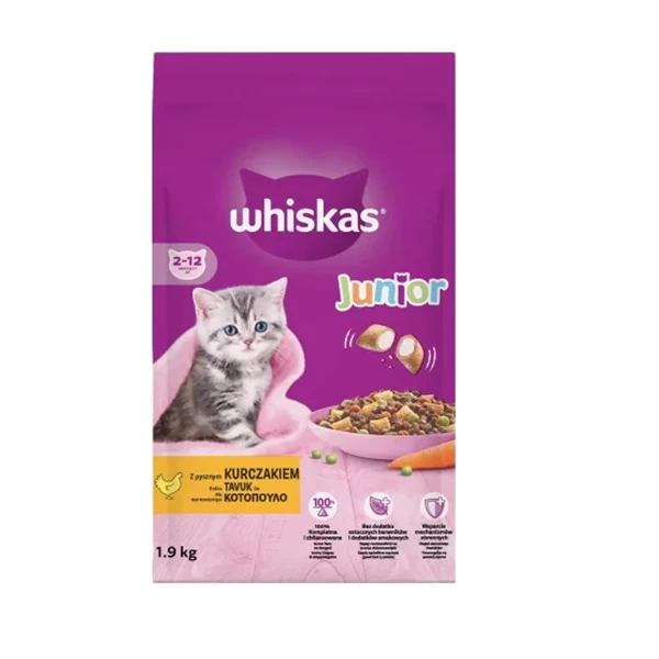 Whiskas Junior Tavuklu Yavru Kedi Maması - 1.9 Kg