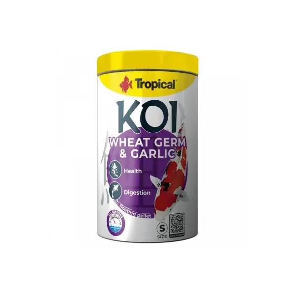Tropical Koi Wheat Germ & Garlic Koi ve Japon Balıkları için Pellet Balık Yemi