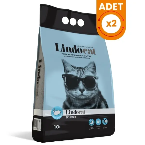 Lindocat Soaply Marsilya Sabunlu İnce Taneli Kedi Kumu