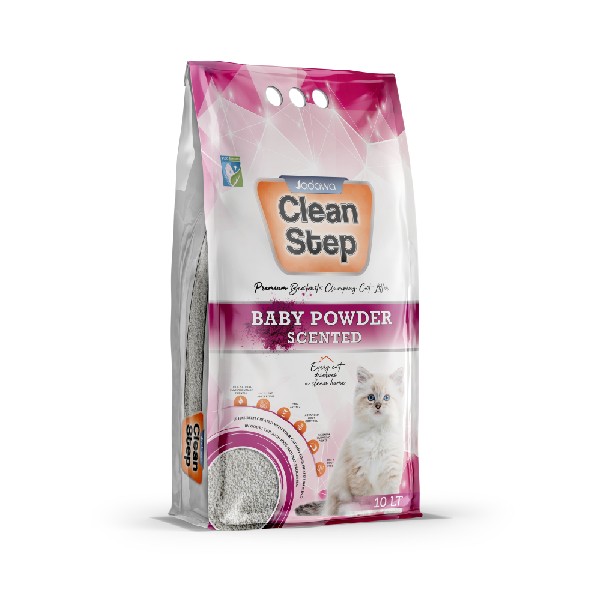 Jadawa Clean Step Topaklanan Bebek Pudralı Doğal Kedi Kumu