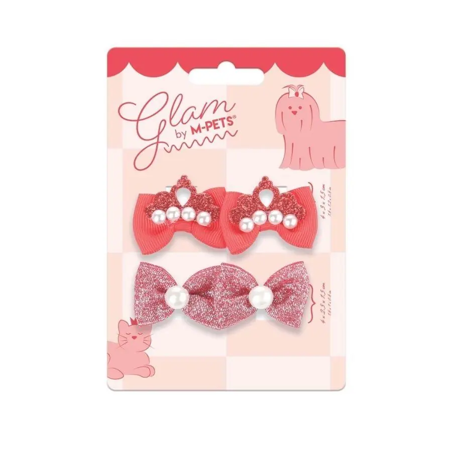 M-Pets Glam Fiyonklu Kedi ve Köpekler İçin Aksesuar Toka