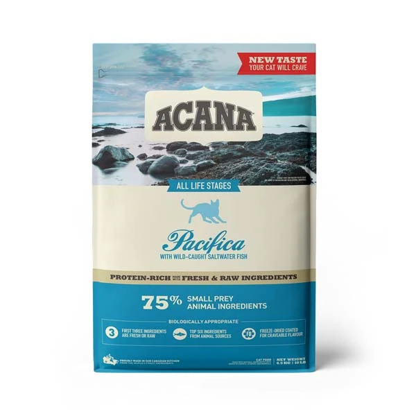 Acana Pacifica Balık ve Sebzeli Yavru ve Yetişkin Kedi Maması - 4.5 Kg