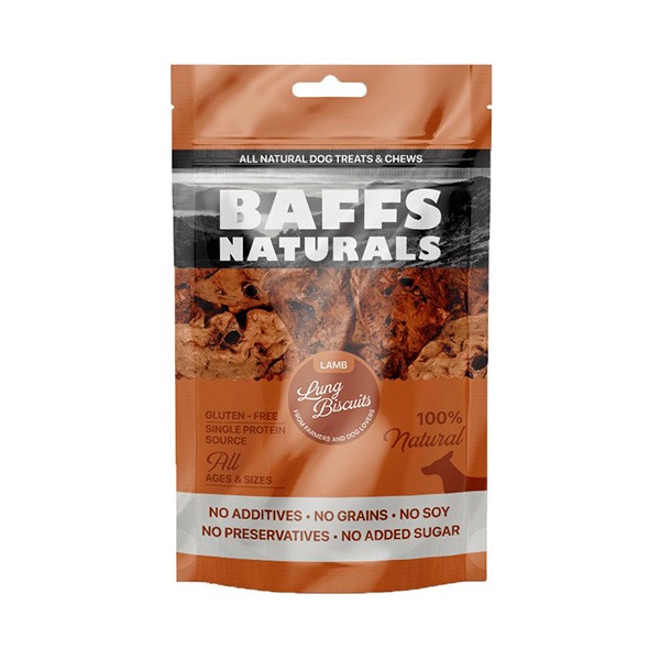 Baffs Naturals Kuzu Ciğer Bisküvi Köpek Ödül Maması