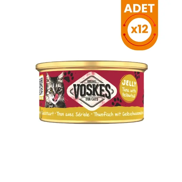 Voskes Ton Balığı ve Sarıkuyruk Yetişkin Konserve Kedi Maması