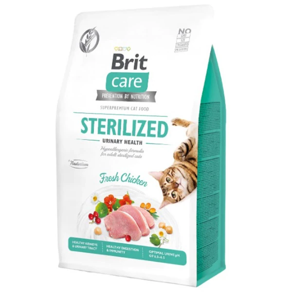 Brit Care Hipoalerjenik Sterilized Urinary Tahılsız Tavuklu Kısırlaştırılmış Kedi Maması - 400 Gr