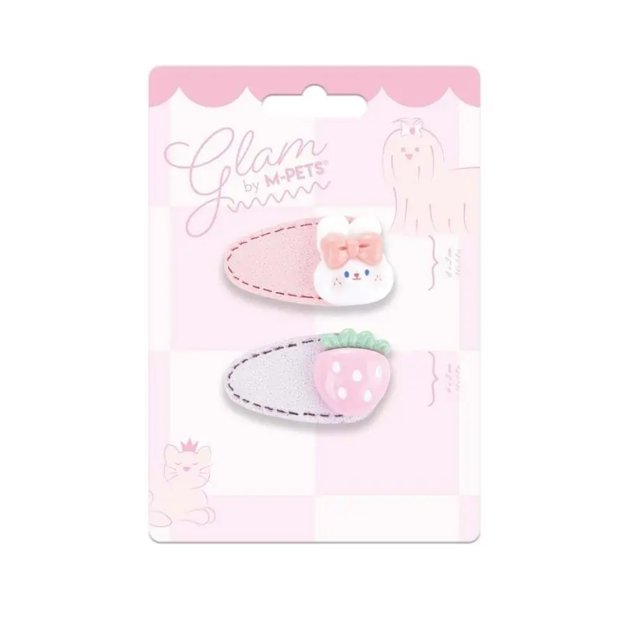 M-Pets Glam Figürlü Kedi ve Köpekler İçin Aksesuar Toka Pembe