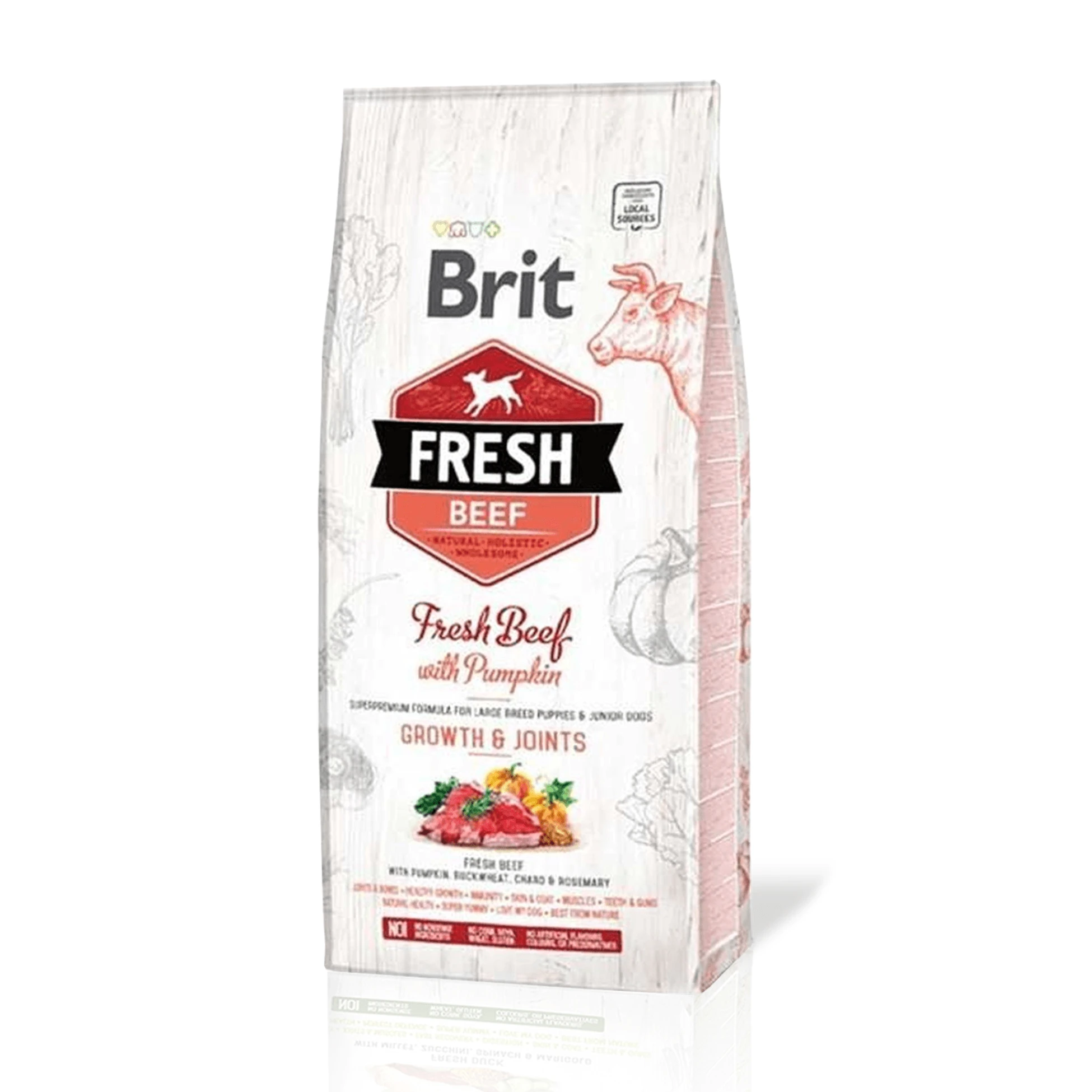 Brit Fresh Sığır Etli ve Balkabaklı Yavru Köpek Maması - 2.5 Kg