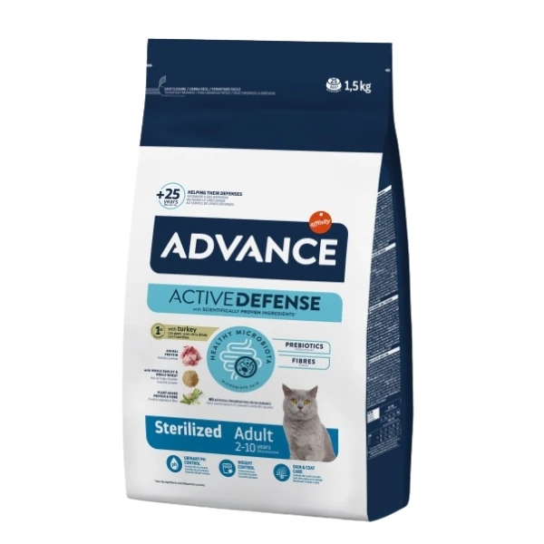 Advance Sterilised Hindili Yetişkin Kısırlaştırılmış Kedi Maması - 1.5 Kg