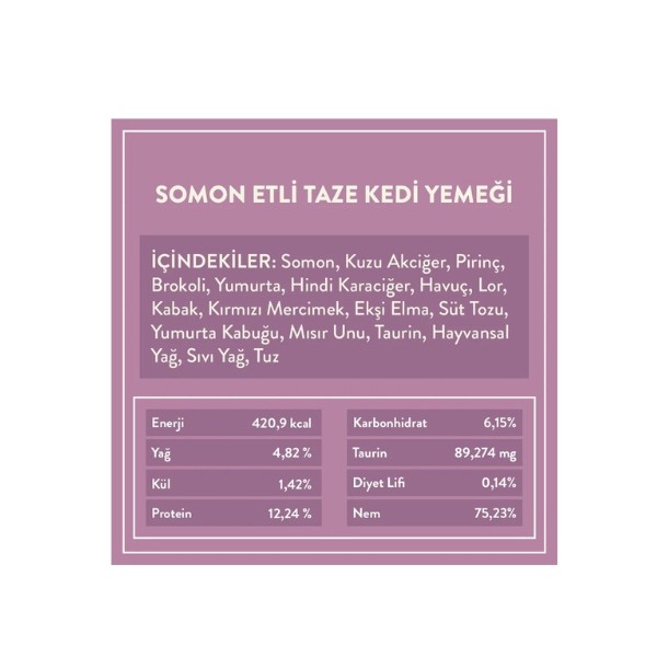 Kito Fresh Somon Etli Hipoalerjenik Taze Kedi Yemeği