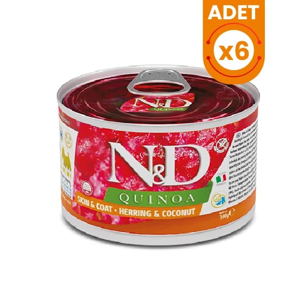 N&D Quinoa Ringa Balıklı ve Hindistan Cevizli Mini Irk Konserve Yaş Köpek Maması