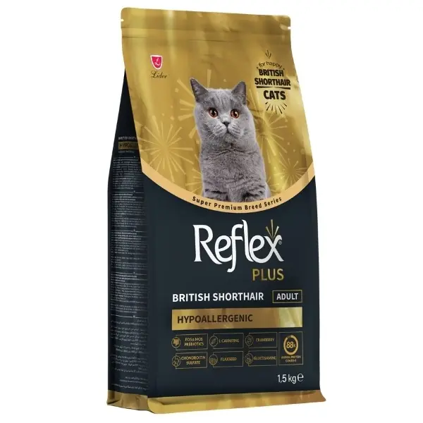 Reflex Plus British Shorthair Tavuklu ve Kızılcıklı Yetişkin Kedi Maması