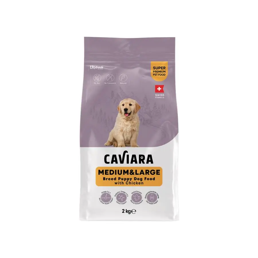 Caviara Tavuklu Orta ve Büyük Irk Yavru Köpek Maması