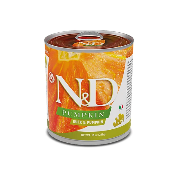 N&D Pumpkin Ördekli ve Balkabaklı Mini Irk Konserve Yaş Köpek Maması - 1 Adet 285 Gr