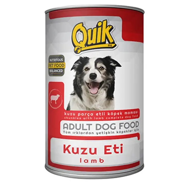 Quik Kuzu Etli Yetişkin Köpek Konserve Maması