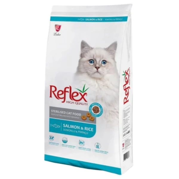 Reflex Sterilised Somon Balıklı Kısırlaştırılmış Kedi Maması - 15+1 Kg Hediyeli
