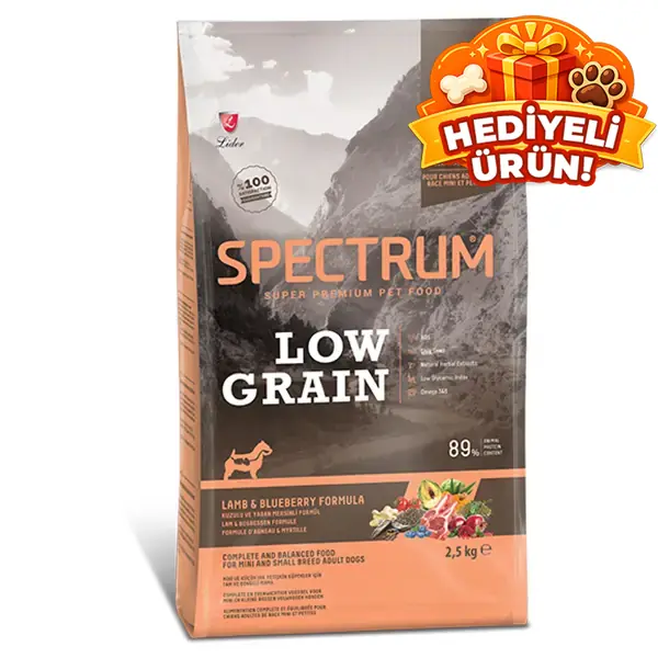 Spectrum Düşük Tahıllı Kuzulu ve Yaban Mersinli Küçük Irk Yetişkin Köpek Maması