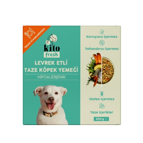 Kito Fresh Levrek Etli Hipoalerjenik Taze Köpek Yemeği