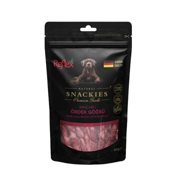 Reflex Snackies Natural Pancarlı Ördek Göğsü Tahılsız Köpek Ödül Maması